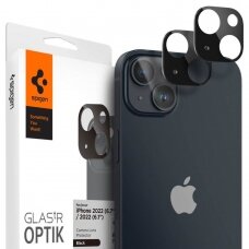 Kameros apsauga Spigen Optik.TR Camera Protector iPhone 14/14 Plus Juoda 2VNT.