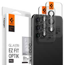 Kameros apsauga Spigen OPTIK.TR ”EZ FIT” CAMERA PROTECTOR SAMSUNG GALAXY S23 / S23 PLUS Juoda 2VNT.