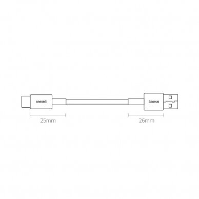 Kabelis Baseus Superior USB - USB Typ C 66 W (11 V / 6 A) 1 m juodas (CATYS-01) 14