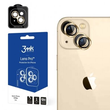 Iphone 14 Plus Kameros apsauga 3mk Lens Protection Pro   Auksinė