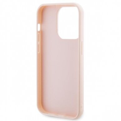 Karl Lagerfeld 3D Rubber Glitter Logo case for iPhone 15 Pro - pink 6