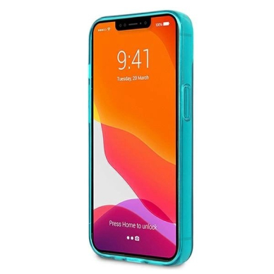 Karl Lagerfeld Glitter Choupette Fluo dėklas skirtas iPhone 13 mini 5.4" - mėlynas 4