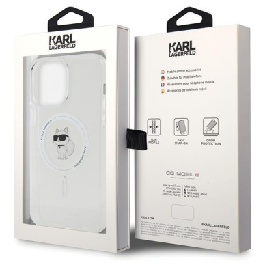 Karl Lagerfeld IML Choupette MagSafe case for iPhone 15 Pro Max - transparent 7