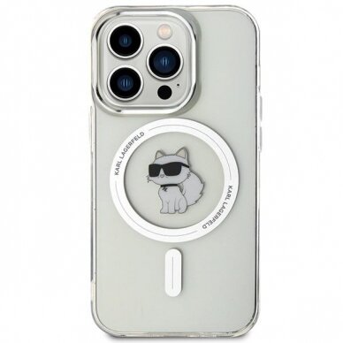 Karl Lagerfeld IML Choupette MagSafe case for iPhone 15 Pro - transparent 2