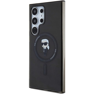 Karl Lagerfeld IML Ikonik MagSafe Dėklas skirtas Samsung Galaxy S24 Ultra - Juodas 1