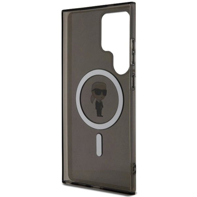 Karl Lagerfeld IML Ikonik MagSafe Dėklas skirtas Samsung Galaxy S24 Ultra - Juodas 6