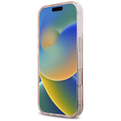 Karl Lagerfeld IML Rhinestones Karl Head Dėklas skirtas iPhone 16 Pro Max Rožinis 4