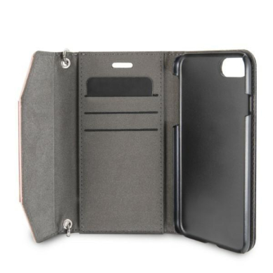 Karl Lagerfeld KLCLTP7KFCH iPhone 7/8 SE 2020 / SE 2022 pink/pink bookcase Chopette Koctail Clutch 1