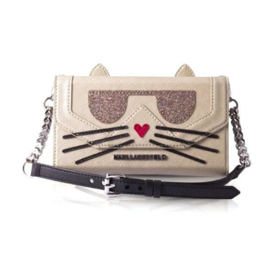 Karl Lagerfeld KLCLTP7KFCH iPhone 7/8 SE 2020 / SE 2022 pink/pink bookcase Chopette Koctail Clutch