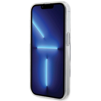 Karl Lagerfeld KLHMP15LHMRSKCH iPhone 15 Pro 6.1&quot; Baltas/Baltas hardcase Ring Stand Karl&Choupette MagSafe 4