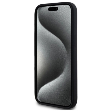 Karl Lagerfeld KLHMP15SSKHPPLK iPhone 15 6.1&quot; Juodas/Juodas hardcase Silikoninis Karl Head Print MagSafe 4