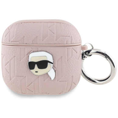 Karl Lagerfeld Monogram Karl Head Dėklas skirtas AirPods 4 - Rožinis