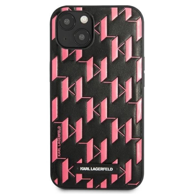 Karl Lagerfeld Monogram Plaque Dėklas skirtas iPhone 13 / 14 / 15 6.1&quot; - Rožinis 2