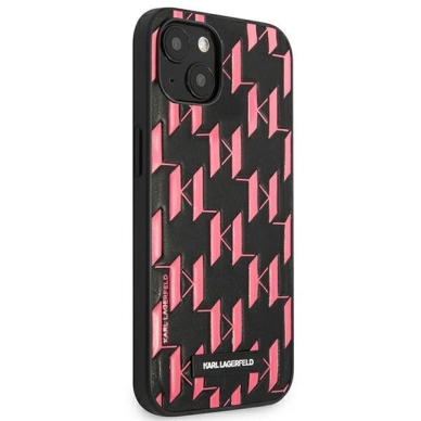 Karl Lagerfeld Monogram Plaque Dėklas skirtas iPhone 13 / 14 / 15 6.1&quot; - Rožinis 3
