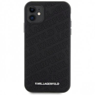 Karl Lagerfeld Quilted K Pattern dėklas skirtas iPhone 11 / Xr - Juodas 2