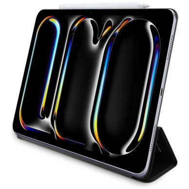 Karl Lagerfeld Saffiano Magnetinis Karl & Choupette iPad Pro 13&quot; 2024 Book Cover Dėklas - Juodas 4