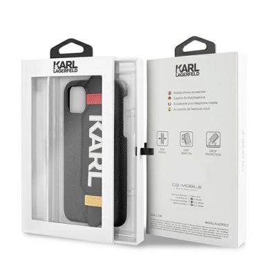 Karl Lagerfeld Strap Dėklas skirtas iPhone 11 Pro 5.8&quot; - Juodas 6