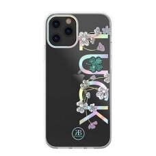 Kingxbar Lucky Serijos Dėklas Dekoruotas Tikrais Swarovski Kristalais Iphone 12 Mini Skaidrus (Luck)