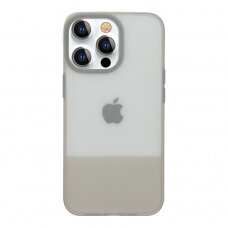 Kingxbar Plain Series dėklas skirtas iPhone 13 Pro silikoninis pilkas