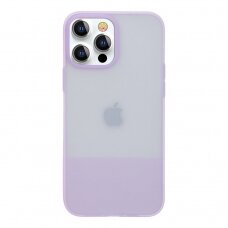 Kingxbar Plain Series dėklas skirtas iPhone 13 Pro silikoninis violetinis
