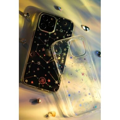 Kingxbar Lucky Serijos Dėklas Puoštas Tikrais Swarovski Kristalais Iphone 12 Mini Skaidrus (Clover) 7