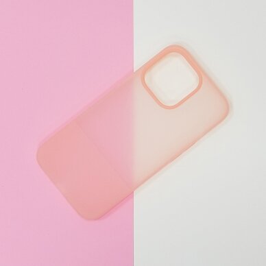 Kingxbar Plain Series dėklas skirtas iPhone 13 Pro Max silikoninis rožinis 1