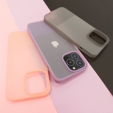 Kingxbar Plain Series dėklas skirtas iPhone 13 Pro Max silikoninis rožinis 12