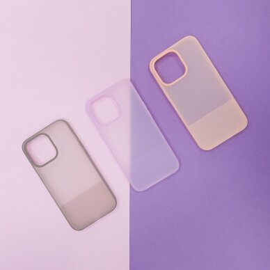 Kingxbar Plain Series dėklas skirtas iPhone 13 Pro silikoninis violetinis 2