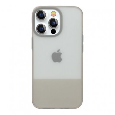 Kingxbar Plain Series dėklas skirtas iPhone 13 silikoninis pilkas