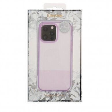 Kingxbar Plain Series dėklas skirtas iPhone 13 silikoninis violetinis 4