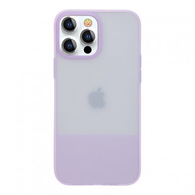 Kingxbar Plain Series dėklas skirtas iPhone 13 silikoninis violetinis