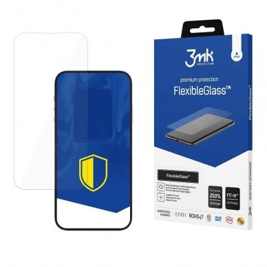 Iphone 14 Plus Lankstus apsauginis stiklas 3mk FlexibleGlass   / 14 Pro Max