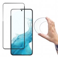 LCD apsauga Wozinsky Full Cover Flexi Nano Glass Film Samsung Galaxy S22 Plus Juodais kraštais