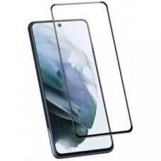 LCD apsauginis stikliukas 2.5D Perfectionists Samsung G990 S21 lenktas juodas