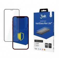 Iphone 12 / 12 Pro LCD apsauginis stikliukas 3mk Hard Glass Max Lite   juodas