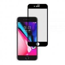 Lcd Apsauginis Stikliukas 5D Cold Carving Apple Iphone 6/6S Juodais Kraštais