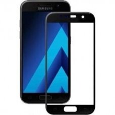 Samsung Galaxy A3 2017 LCD apsauginis stikliukas 5D Full Glue lenktas juodas