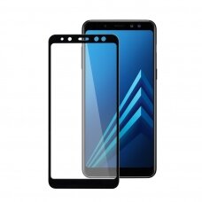 Samsung Galaxy A8 2018 LCD apsauginis stikliukas 5D Full Glue lenktas juodas