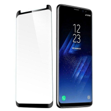 Samsung Galaxy S9 LCD apsauginis stikliukas 9D Curved Full Glue  juodais kraštais