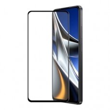 Xiaomi Poco X4 Pro 5G LCD apsauginis stikliukas 9D Full Glue juodas