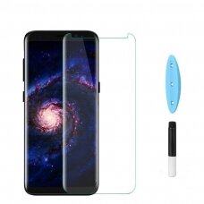 Samsung Galaxy Note 9 LCD apsauginis stikliukas M1 5D UV Glue lenktas skaidrus
