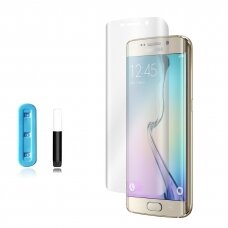 Lcd Apsauginis Stikliukas Nano Optics 5D Uv Glue Samsung G925 S6 Edge Lenktas Skaidrus