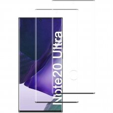 Samsung N985 Note 20 Ultra LCD apsauginis stikliukas 5D Cold Carving juodais kraštais