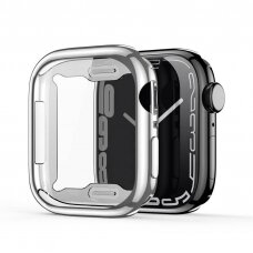 LCD apsauginis stikliukas/dėklas Dux Ducis Samo Apple Watch 40mm sidabrinis