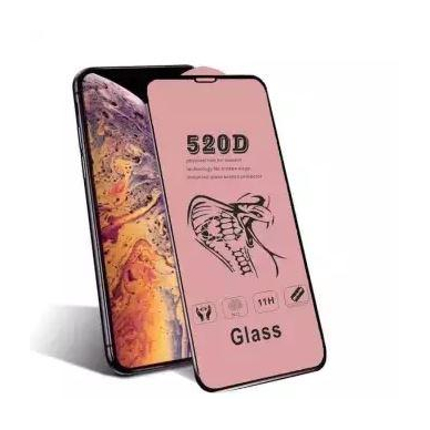 LCD apsauginis stikliukas 520D Iphone XR/11 juodas