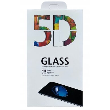 LCD apsauginis stikliukas 5D Full Glue Apple iPhone 15 juodas 1