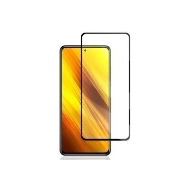LCD apsauginis stikliukas 5D Full Glue Xiaomi Poco X3/X3 NFC/X3 Pro lenktas juodas