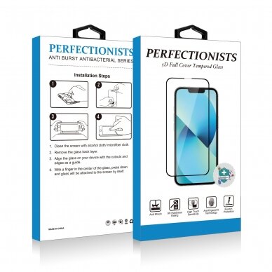 LCD apsauginis stikliukas 5D Perfectionists Samsung A225 A22 4G lenktas juodas 1