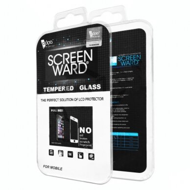 LCD apsauginis stikliukas Adpo 3D pritaikytas dėklui Samsung S21 Plus lenktas juodas  1