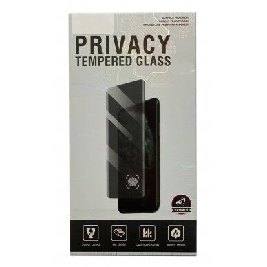 LCD apsauginis stikliukas Full Privacy Apple iPhone 15 Pro juodas